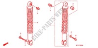REAR SHOCK ABSORBER (2) for Honda SILVER WING 400 ABS 2008