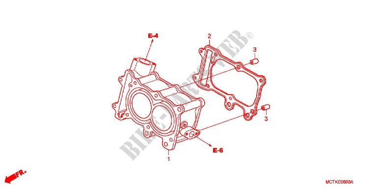 CYLINDER for Honda SILVER WING 600 GT ABS 2009