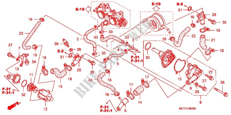 WATER PUMP for Honda SILVER WING 600 GT ABS 2009
