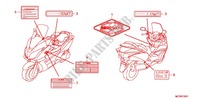 CAUTION LABEL (FJS600A/D9) for Honda SILVER WING 600 GT 2014