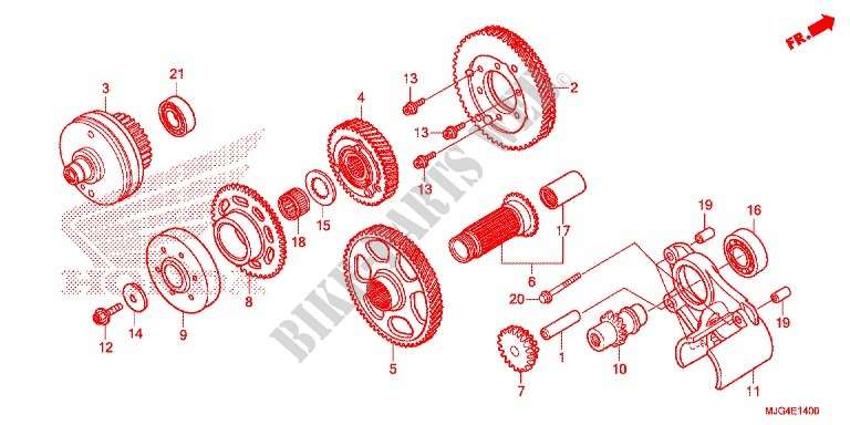 PRIMARY DRIVE GEAR for Honda F6B 1800 BAGGER 2AC 2014