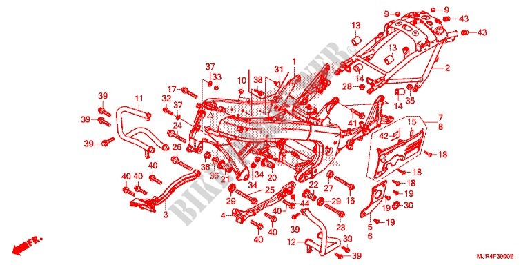 FRAME for Honda GOLD WING 1800 F6C VALKYRIE 2014