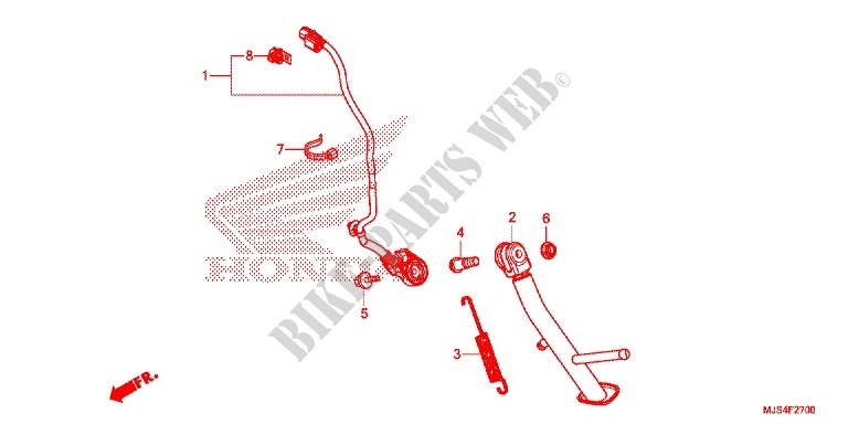 SIDE STAND for Honda NC 750 NM4 2015