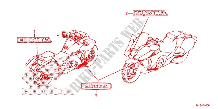 STICKERS for Honda NC 750 NM4 2015