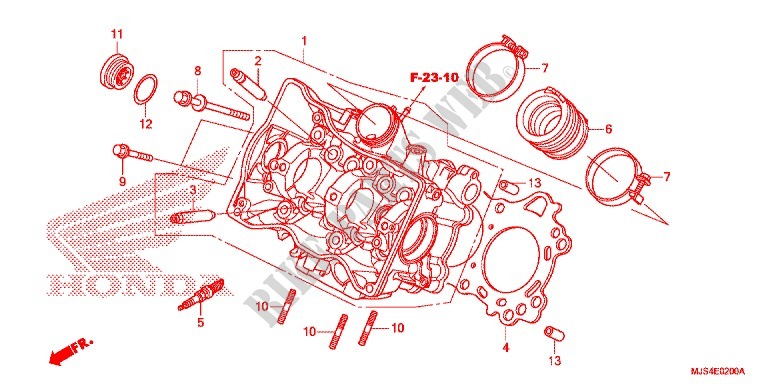 CYLINDER   HEAD for Honda NC 750 NM4 2016