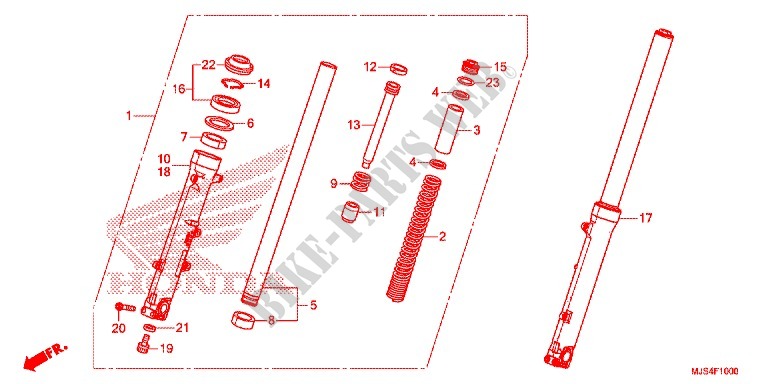 FRONT FORK for Honda NC 750 NM4 2017