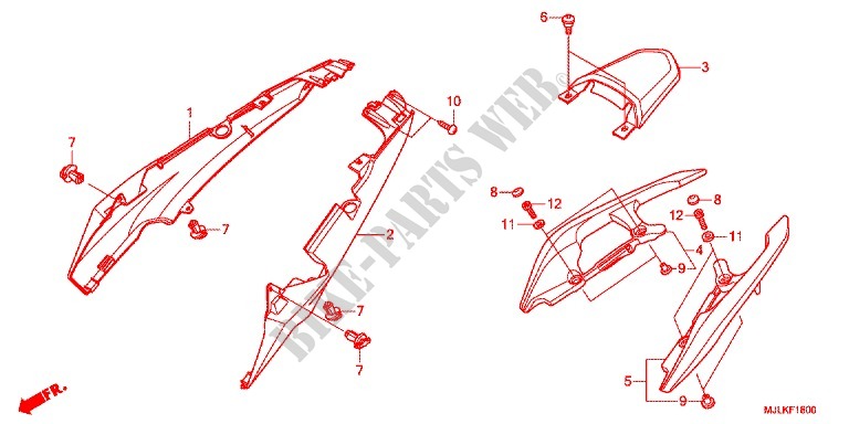 SIDE COVERS for Honda NC 750 X LOWER 2014