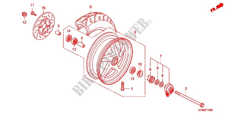Honda Spree Wiring Diagram from www.bike-parts-honda.com