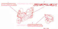 STICKERS for Honda REFLEX 250 2005
