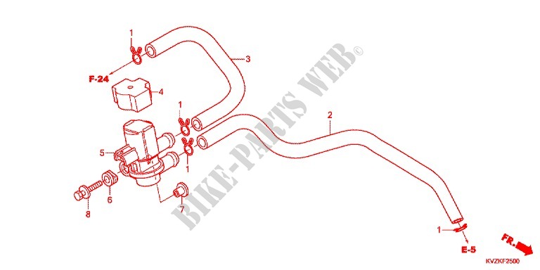 AIR INJECTION VALVE for Honda FORZA 250 Z ABS AUDIO 2012