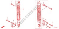 REAR SHOCK ABSORBER (2) for Honda FORZA 250 Z SPECIAL EDITION 2008