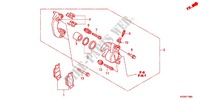 REAR BRAKE CALIPER for Honda FORZA 250 Z SPECIAL EDITION 2012