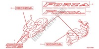 STICKERS for Honda FORZA 250 X AUDIO 2009