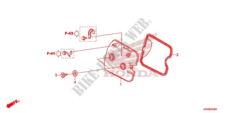 CYLINDER HEAD COVER for Honda FORZA 300 ABS 2014