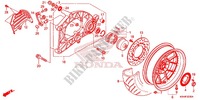 REAR WHEEL   SWINGARM (AC) for Honda FORZA 300 2014