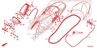 SINGLE SEAT (2) for Honda FORZA 300 2014