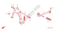 MAIN STAND   KICK STARTER ARM for Honda SCOOPY 50 1993