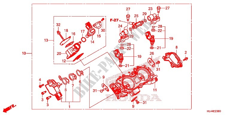 THROTTLE BODY for Honda PIONEER 1000 M3 2016