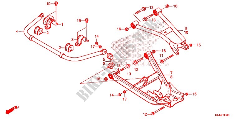 SUSPENSION ARM   ANTI ROLL BAR  for Honda PIONEER 1000 M3 EPS 2016