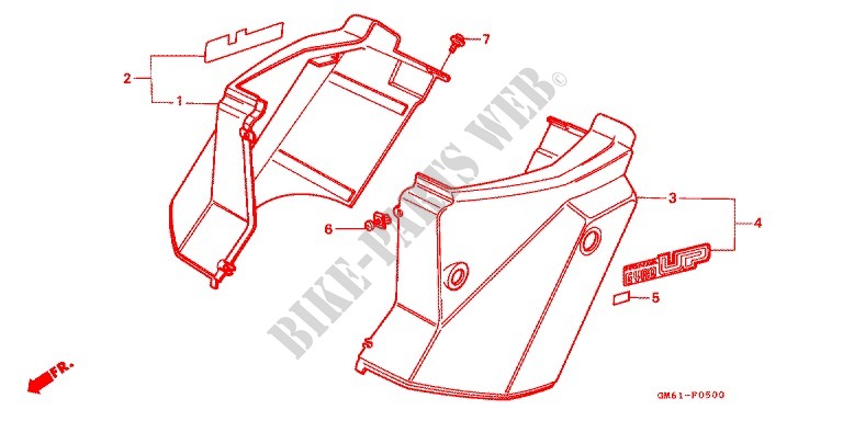 BODY COVER   LUGGAGE BOX   LUGGAGE CARRIER for Honda 50 GYRO UP 2000