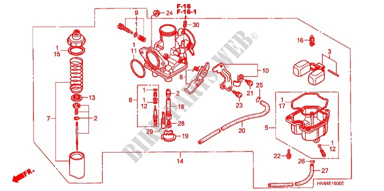 Honda Atv Wiring Diagram from www.bike-parts-honda.com