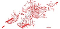 REAR FENDER for Honda TRX 250 FOURTRAX RECON Standard 2009