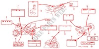 CAUTION LABEL (1) for Honda NSR 250 SP HRC TYPE IV 1992