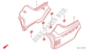 SIDE COVERS for Honda CB 125 T DRIVING SCHOOL 2001