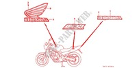 STICKERS (2) for Honda CB 400 F CB1 Without Speed warning light 1991