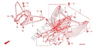 REAR FENDER (TRX400EX'08/X'09/X'12/X'13/X'14) for Honda SPORTRAX TRX 400 X 2011