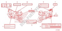 CAUTION LABEL (CBR125RW'07,'08,'09,'10) for Honda CBR 125 2008