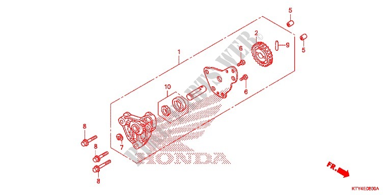 CRANKCASE   OIL PUMP for Honda CBR 125 2008