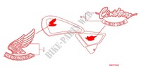 STICKERS (CBX125CH) for Honda CBX125 CUSTOM 1989