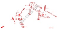 MAIN STAND   BRAKE PEDAL for Honda SPACY 125 LEARNING 2008