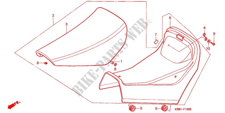 SEAT   COWL for Honda TLM 220 1988