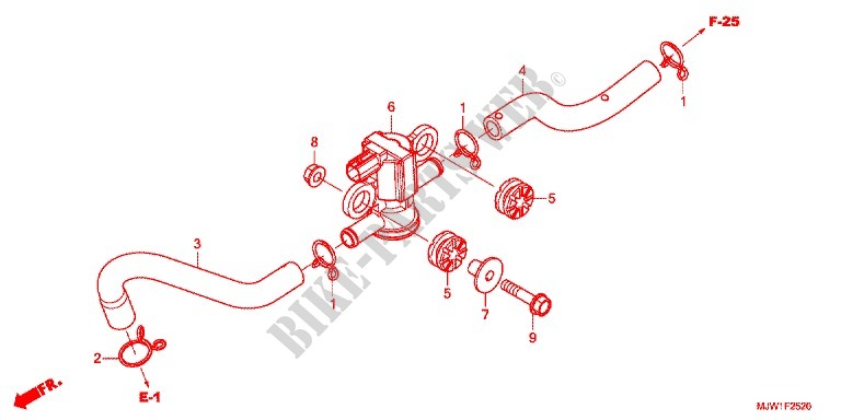 AIR INJECTION SOLENOID VALVE for Honda CB 400 X ABS 2017