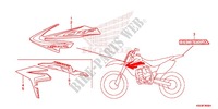 STICKERS for Honda CRF 150 R 2017