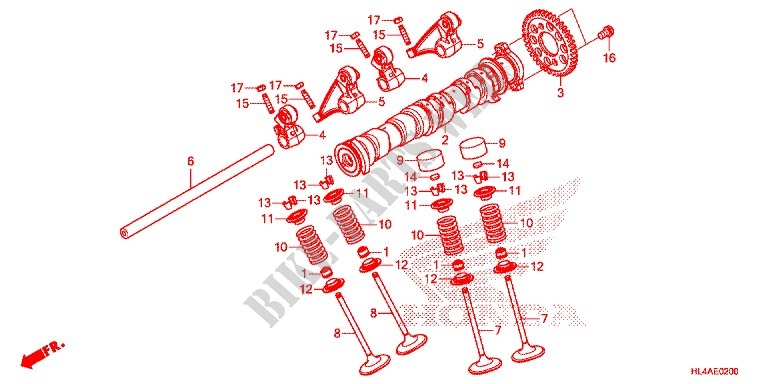CAMSHAFT for Honda PIONEER 1000 M3 LIMITED EDITION GRAY 2017