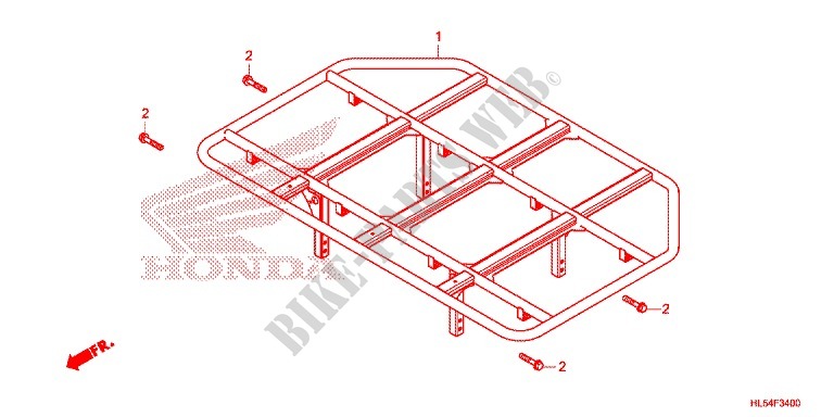 LUGGAGE CARRIER for Honda PIONEER 500 M2 CAMO 2017