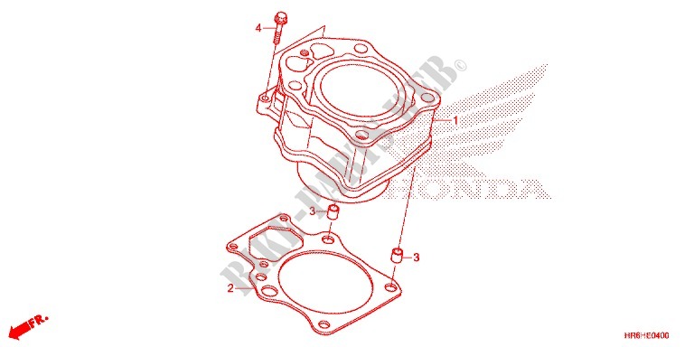CYLINDER for Honda FOURTRAX 500 FOREMAN RUBICON 4X4 AT IRS DCT EPS DELUXE 2017