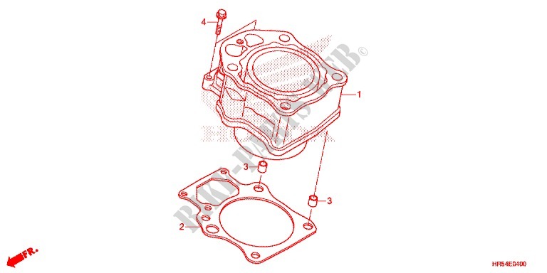 CYLINDER for Honda FOURTRAX 500 RUBICON IRS EPS 2018