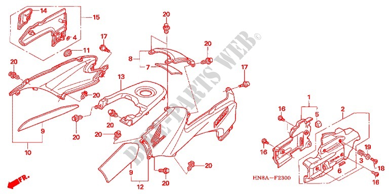 BODY COVER   LUGGAGE BOX   LUGGAGE CARRIER for Honda FOURTRAX 680 RINCON 2006