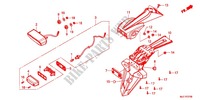 TAILLIGHT (2) for Honda CBR 650 F SPECIAL COLOR 2016