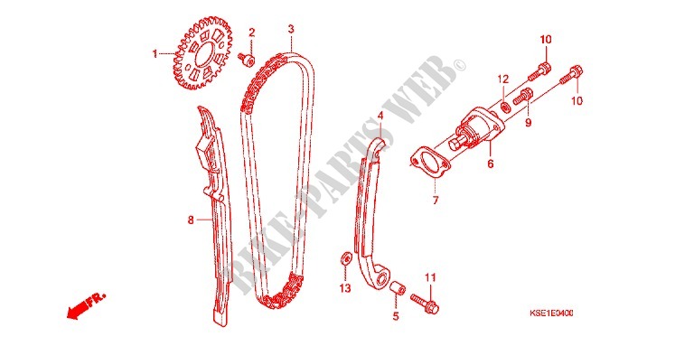 CAM CHAIN   TENSIONER for Honda CRF 150 R BIG WHEELS 2012