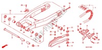 SWINGARM   CHAIN CASE for Honda CRF 150 R 2012