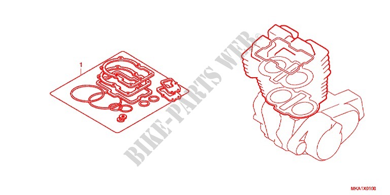 GASKET KIT for Honda NC 750 S Dual Clutch Transmission ABS 2017