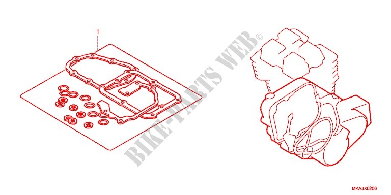 GASKET KIT for Honda NC 750 X ABS LOWER 2016