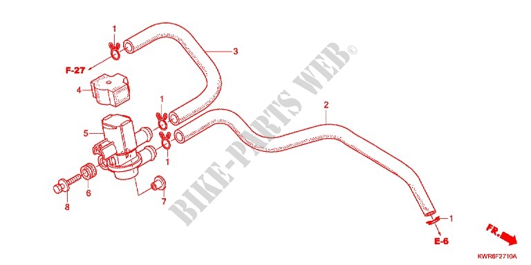 AIR INJECTION VALVE for Honda FAZE 250 2012