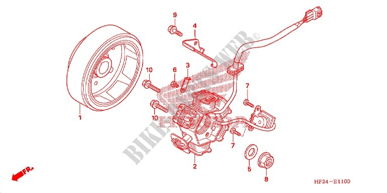 LEFT CRANKCASE COVER   ALTERNATOR (2) for Honda SPORTRAX TRX 90 EX 2008
