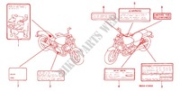 CAUTION LABEL (1) for Honda VF 750 MAGNA DELUXE 1996